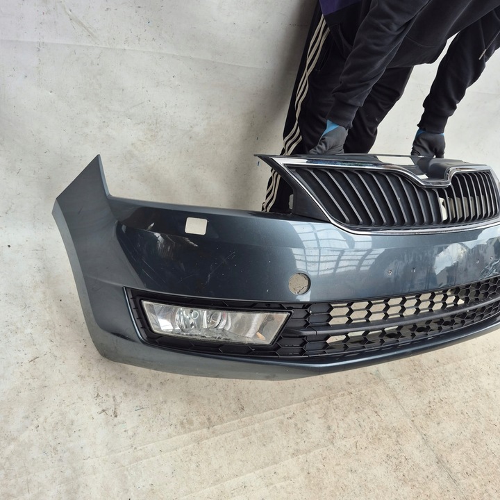 фото №7, Skoda rapid 12-17 бампер перед переднє розпилювач 5ja807221b