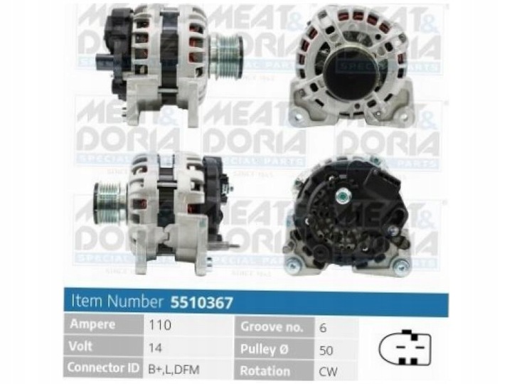 фото №2, Генератор skoda octavia ii mk2 1.4 i mk1 1.4 fabia i mk1 1.4 ii mk2 1.4