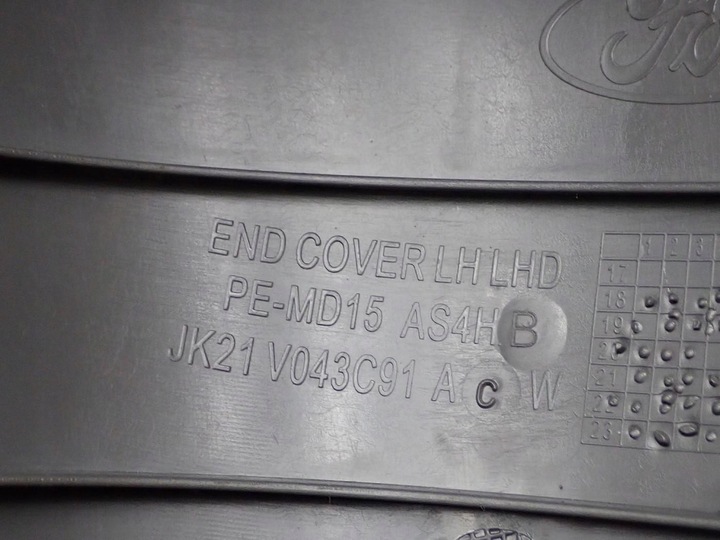 фото №11, Захист панелі консолі тримач na чашки лівий європа ford transit custom 24r