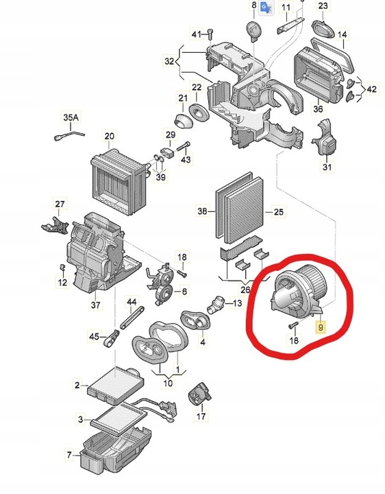 фото №3, Skoda rapid 12- воздуходувка интерьера | 6r1819015