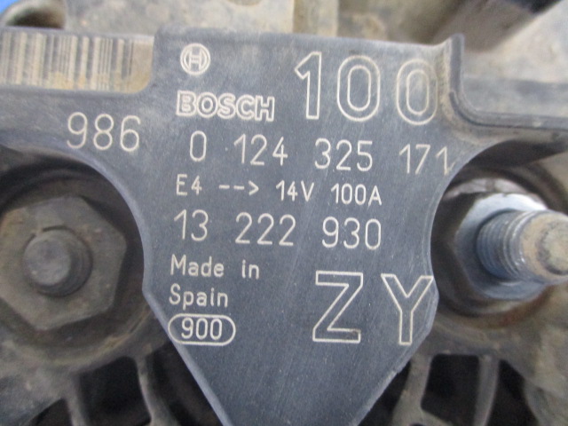 фото №5, Opel corsa d 1.4 генератор 13222930 протестированный