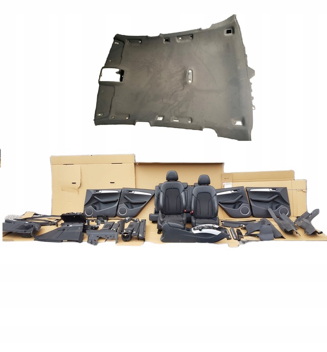 фото №1, Комплектні салон оббивка стеля сидіння audi q5 s-line рестайлінг 8r 12-16