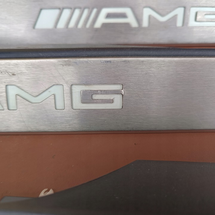 фото №10, Mercedes s-klasaw w221 планки пороговые подсвечиваемый накладки длинный amg