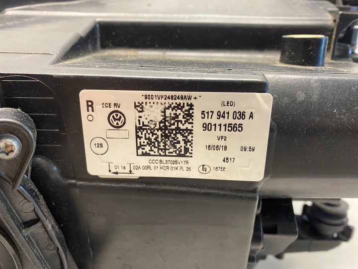 фото №7, Фара правий перед vw sportsvan рестайлінг повний led