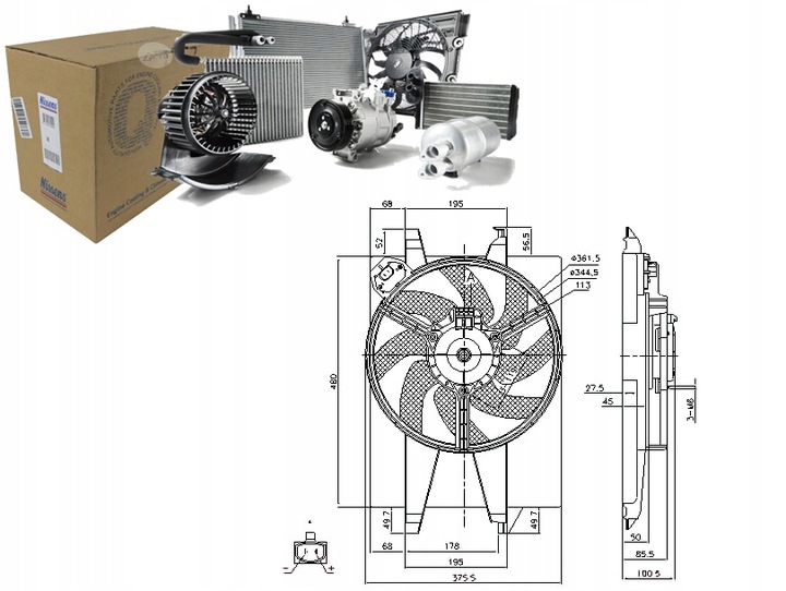 фото №1, Nissens вентилятор радіатор з корпус ford c-ma