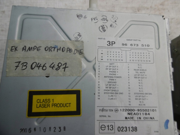 фото №3, Chevrolet captiva радіо cd оригінальний номер 96673510 заводські