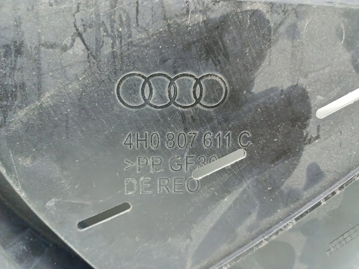 фото №3, Audi a8 d4 спойлер защита pod бампер перед 4h0807611c