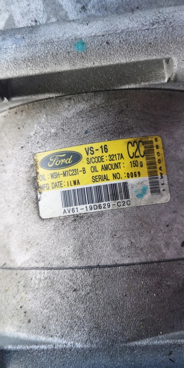 фото №2, Ford focus iii 1.6 av61-19d629-c2c компрессор кондиционер