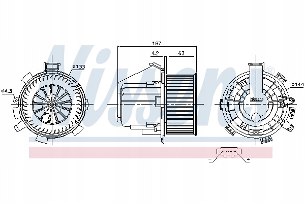 фото №8, Вентилятор интерьера - воздуходувка [ nissens ] 87281