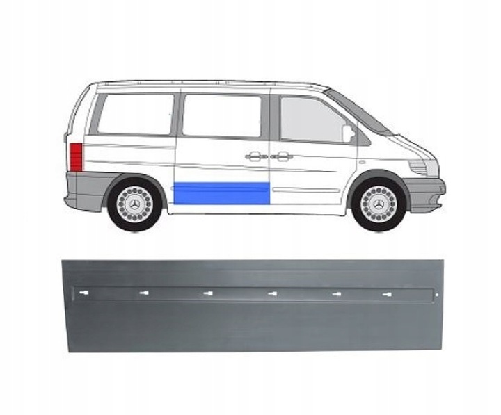 фото №1, Запчастина нижня двері do mercedes benz vito 1995-2003 права