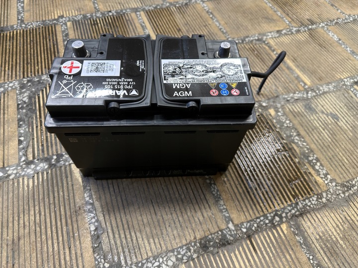 фото №7, 100% справний акумулятор audi vw agm 12v 68ah 380a 7p0915105