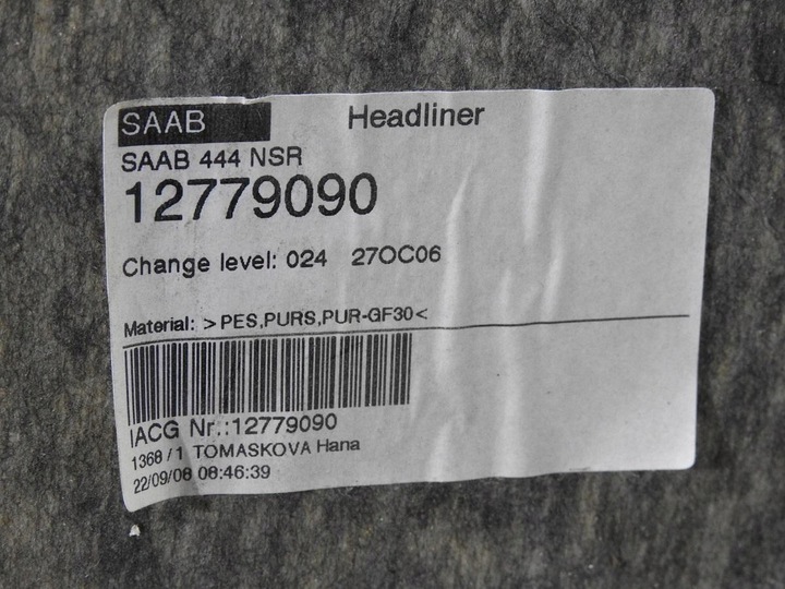 фото №12, Стеля saab 9-3 ii рестайлінг універсал 12779090