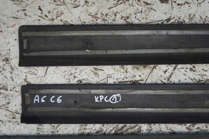 фото №16, Планки накладки порогові audi a6 c6 s-line 4f0853374k 4f0853373k