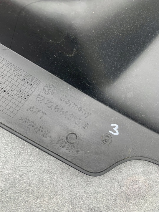 фото №5, 5n0881313s audi q3 vw tiguan sharan левая защита сиденья пластик оригинал