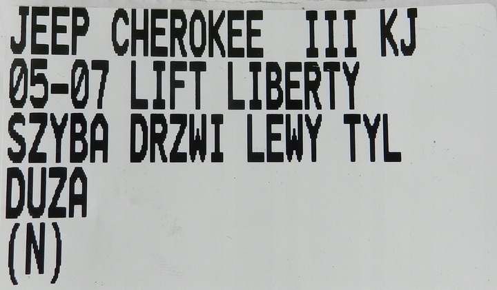 фото №3, Jeep grand cherokee iii kj liberty 01-07 стекло дверь левый зад большая