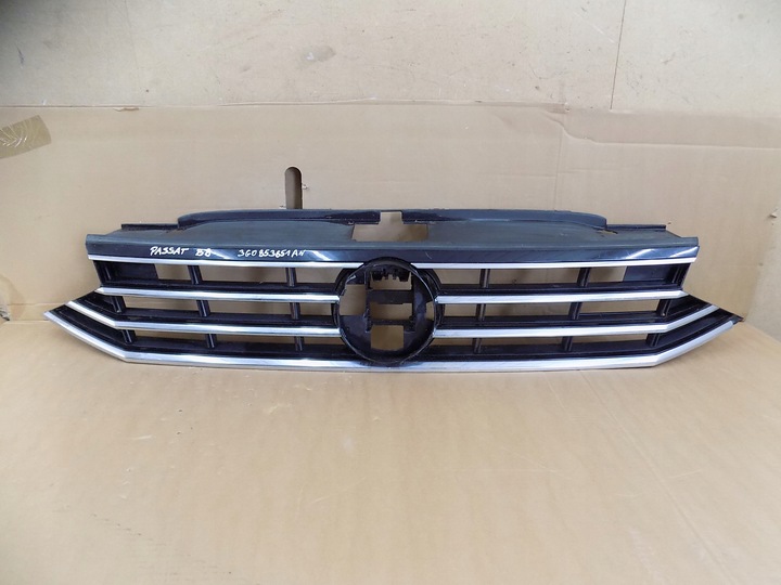 фото №1, Vw passat b8 рестайлинг решётка решётка радиатора хромированные элементы 3g0853651an 0ryginał