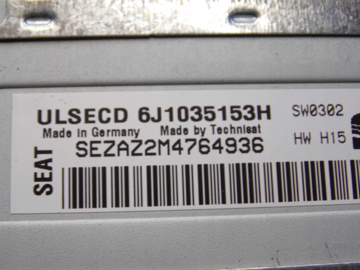 фото №8, Радіо sd mp3 seat ibiza 6j iv kod-0808 оригінал