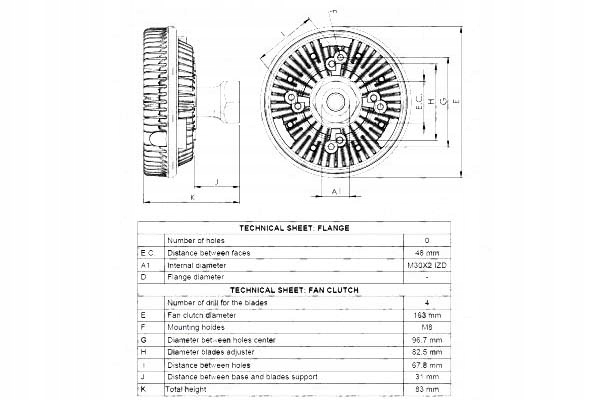 фото №2, Сцепление вентилятора радиатор daf f 1000 cb108/cn