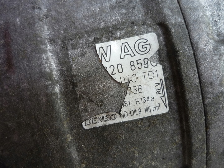 фото №10, Компрессор кондиционера vw audi seat skoda 1.4 tsi 1.6 fsi 2.0 fsi / исправная