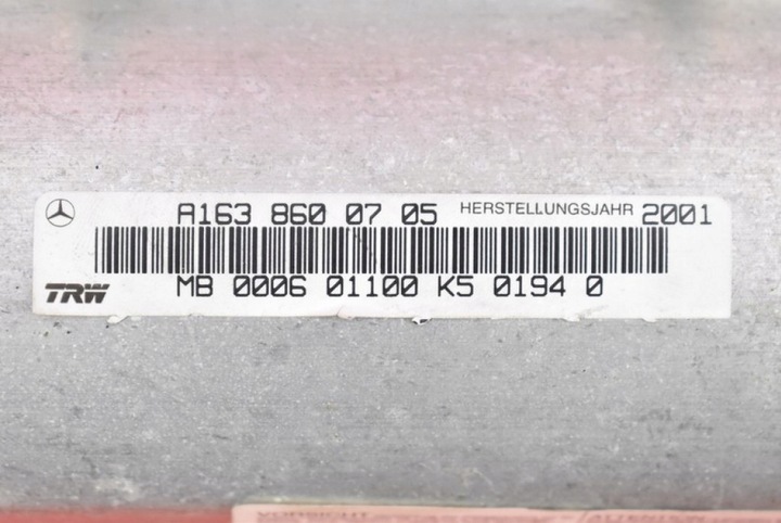 фото №7, Подушка безопасности подушка безопасности пассажира a1638600705 mercedes ml рестайлинг w163 01-05