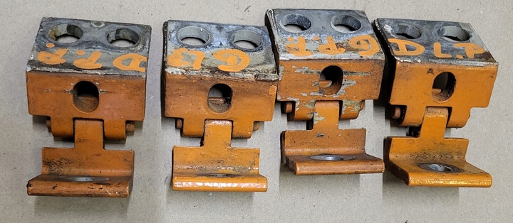 фото №8, Петля з дверь правые левый перед зад оранжевый vw transporter t4 оригинальный номер