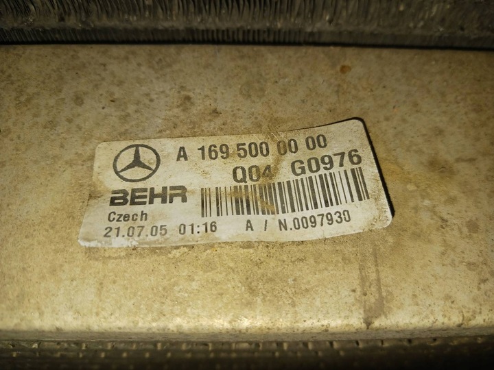 фото №6, Комплект радиатор mercedes w169 2.0 cdi