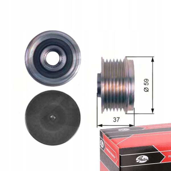 фото №1, Сцепление генератора gates oap7133