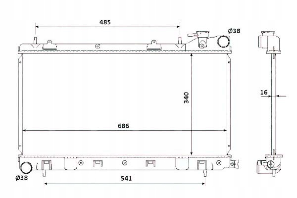 фото №1, Nrf радіаторів subaru forester impr nrf