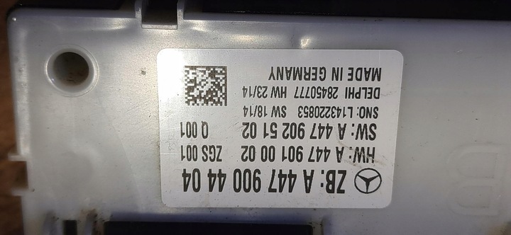 фото №6, Модуль sam комфорта vito mercedes w447 a4479004404