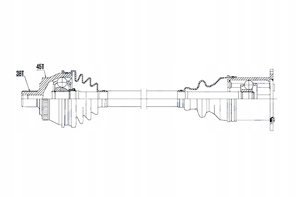 фото №11, Полуось приводная audi a4 cvt 00-08 seat exeo 08-13 nty