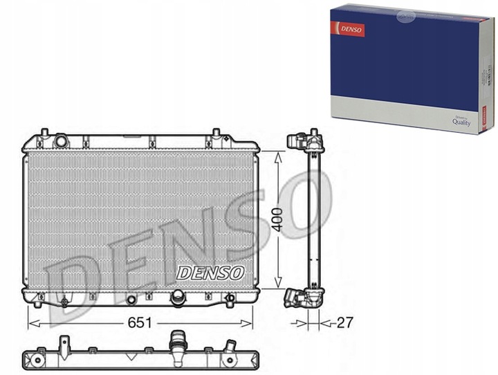 фото №1, Радіаторів двигуна denso drm40036