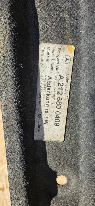 фото №12, Захист плита кузовна шасі mercedes права a2126800409