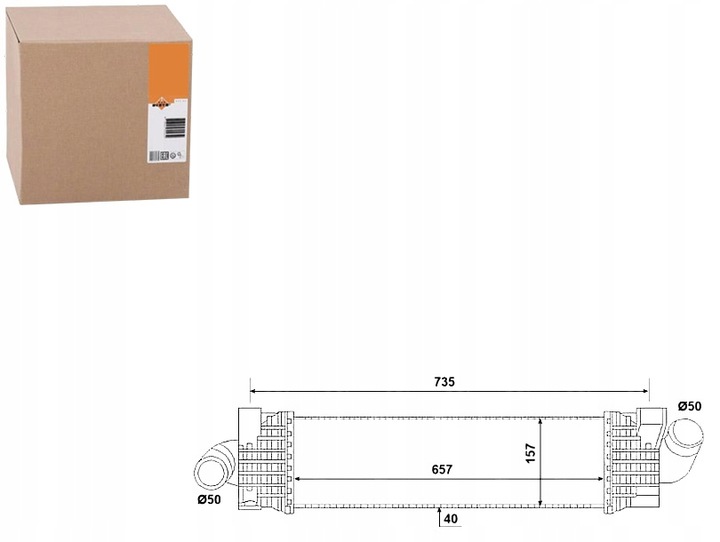 фото №1, Nrf інтеркулер ford focus 1,6-2,0 tdci
