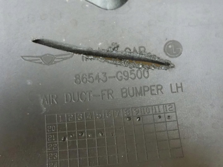 фото №11, Hyundai genesis g70 рестайлінг 21- 86543-g9500 решітка заглушка перед