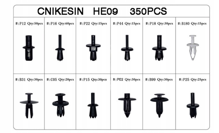 фото №7, Клипсы клипсы клипсы автомобильные автомобиль обивка 350 szt +ściągacze бесплатно v2