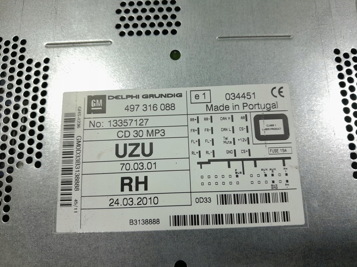 фото №5, Opel corsa d рестайлінг радіо cd 13357127