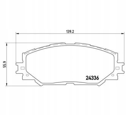 фото №1, Brembo тормозные колодки тормозные lexus hs