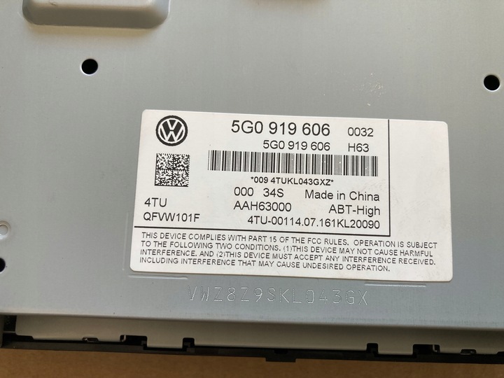 фото №6, Зчитувач дисплей vw passat b8 3g0035042