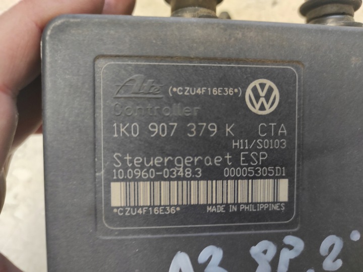 фото №5, Audi a3 8p 03- 1.6 насос abs 1k0907379k 1k0614517h