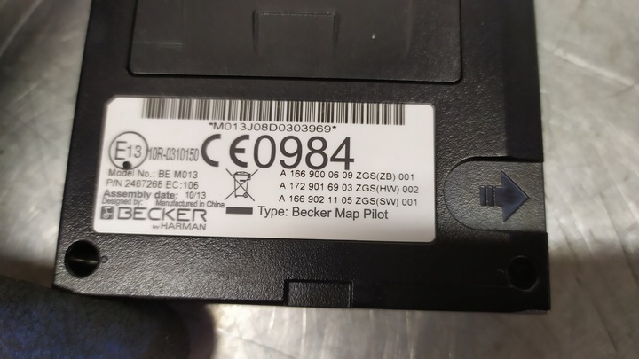 фото №6, Mercedes c класс w204 модуль навигации becker a1669000609 a1728100011