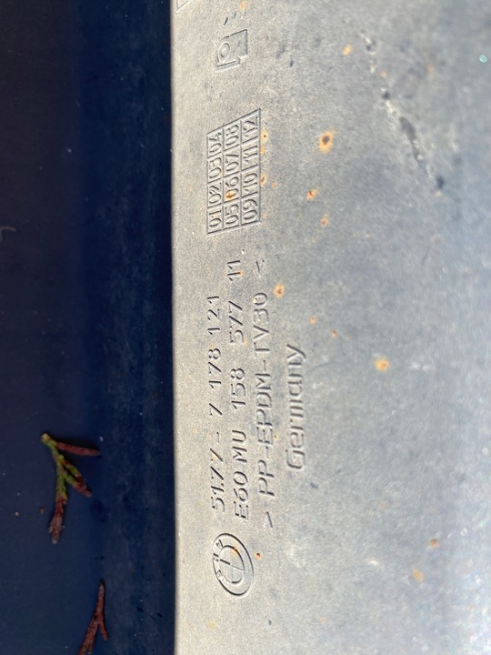 фото №5, Планка пороговая левая bmw 5 e60 e61 platingrau