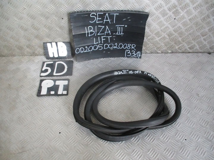 фото №1, Прокладка дверь правый зад seat ibiza iii рестайлинг 05-08r. 1.4b 5d hb