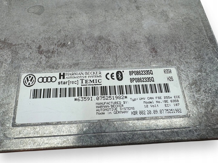 фото №5, Audi a3 s3 8p 2007 модуль / блок керування блютуз