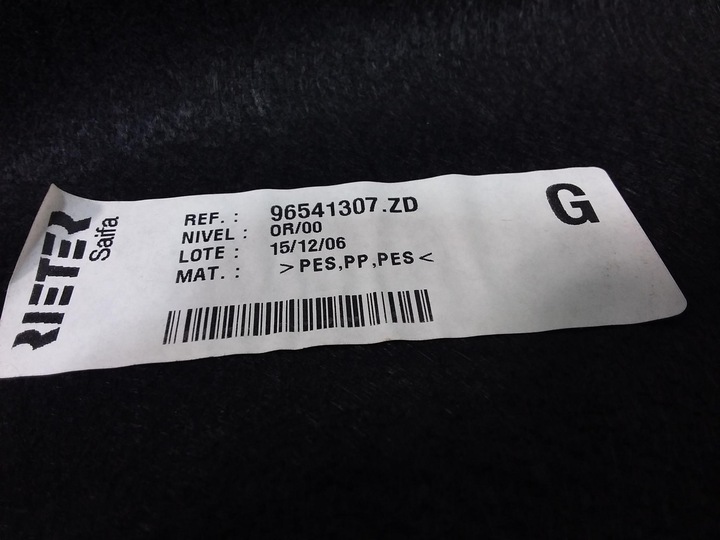 фото №6, Peugeot 207 cc оббивка багажника боковина праві