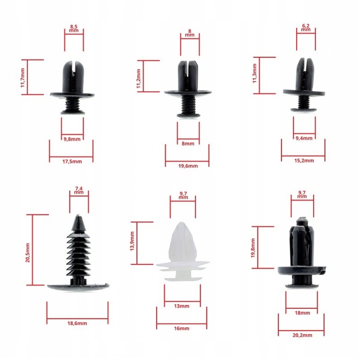 фото №14, Застібки кліпси кліпси автомобільні do автомобіль оббивка