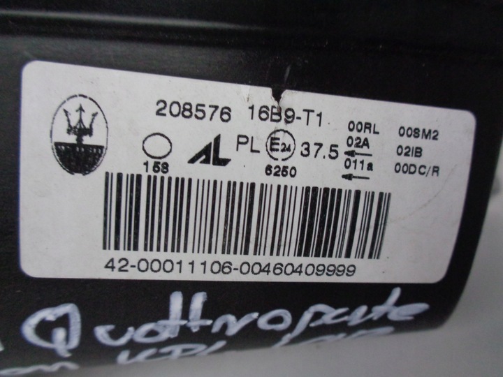 фото №11, Лампа права фара maserati quattroporte v ксенон led