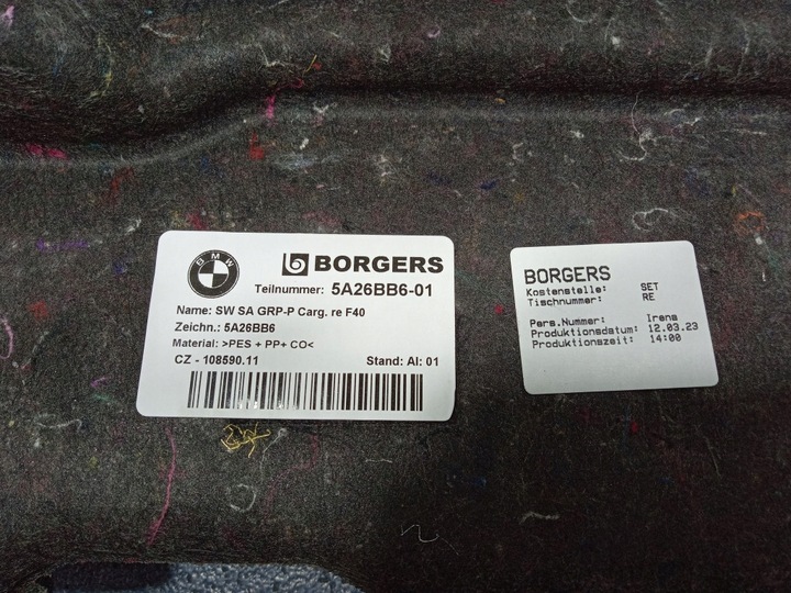 фото №7, Bmw 1 f40 боковина обивка багажника правая 5a26bb6