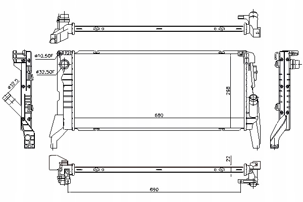 фото №15, Nissens 69711 радиаторов двигателя bmw