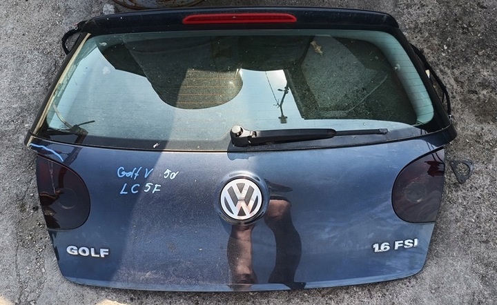 фото №1, Vw golf v 05r крышка багажника зад lc5f голый