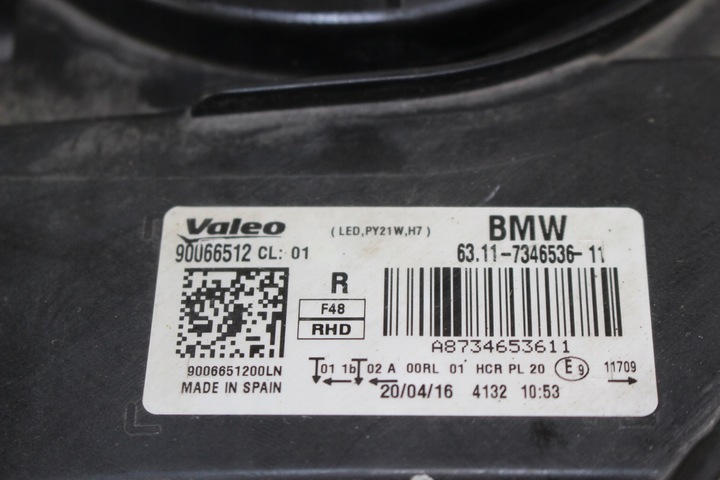 фото №11, Лампа праві перед h7 bmw f48 7346536